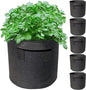 5 Pack 3 Gallon Grow Bags with Handles Garden Vegetable Flower Grow Bags Nonwoven Aeration Fabric Pots for Nursery Garden Planting