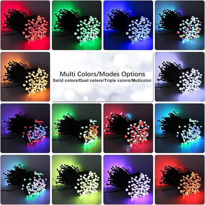 Brizled Color Changing String Lights 98FT 300 LED RGB Christmas Lights Dimmable Multifunctional Christmas Light with Remote for Indoor Outdoor St Patrick's Day Easter Halloween Xmas Tree Holiday Party