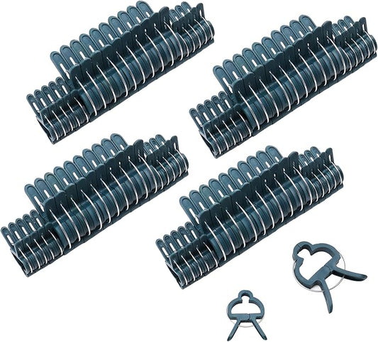 Sago Brothers 80 PCS Plant Clips Garden Clips for Tomato Cage, Tomatoes Clips Plant Support Clips for Bamboo Stakes, Climbing Plants, Vines, Gentle Plant & Flower Trellis Clips for Plant Stalks, Stems