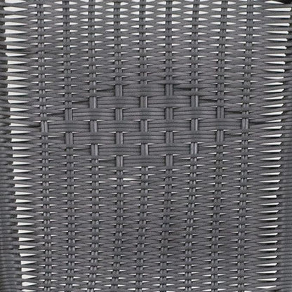 Flash Furniture Lila Modern Rattan Indoor/Outdoor Stackable Dining Chairs, Stacking Rattan Bistro Chairs for Patio or Restaurant, Set of 4, Gray