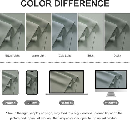 RYB HOME Extra Wide Outdoor Curtains for Patio Waterproof Heavy Duty Thermal Insulated in Summer Full Coverage Privacy for Porch, Gazebo & Pergola, W100 x L84, Sea Green, 1 Panel