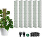 60"/40"/24" Metal Moss Pole, D Shape Sphagnum Moss Pole, Moss Poles for Climbing Plants, Monstera, Indoor Climbing Plants (6Pcs 24")