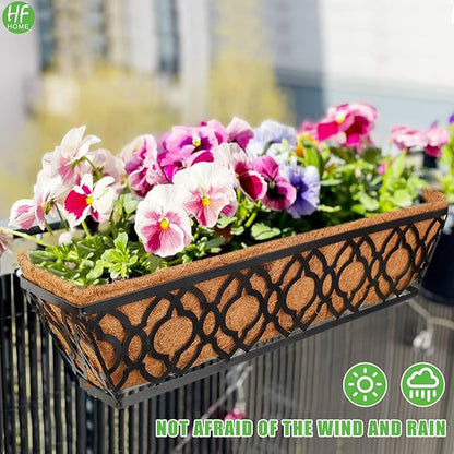 HFHOME 2Pcs 30" Trough Coco Fiber Replacement Liner, Natural 30 inches Window Deck Coco Replacement Liner for Window Box