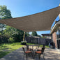 SUNLAX Sun Shade Sail 11' x 22' Brown Rectangle Canopy Sail Shade Cover UV Block Permeable Sunshade Outdoor for Patio Backyard Deck Pergola (We Make Custom Size)