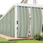 Outdoor Curtains for Patio Waterproof 6 Panels - Windproof, Privacy, Weatherproof Outside Drapes for Gazebo Pergola Porch, Grommet Top and Tab Bottom, 54x84 Inch, Sage Green