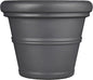 Tusco Products Rolled Rim Garden Planter, 30-inch, Slate