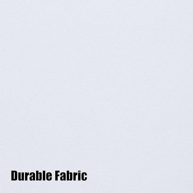 BONZER Waterproof Outdoor Curtains for Patio Porch Pergola Cabana Light Filtering Privacy Grommet Indoor Curtain Panels for Bedroom Living Room, 1 Panel, 54W x 95L inch, White