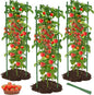 3 Pack Tomato Cages for Garden, 51in*13in Adjustable Tomatoes Plant Stakes Support Cages Trellis, Garden Trellis for Vegetable Flowers Fruits Climbing Plants- 20 Binding Wires Included