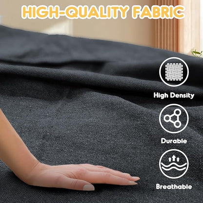 ANYOO Cotton Hammock Portable Camping Hammocks for Hanging Sturdy Garden Comfortable Fabric Hammock with Tree Straps Up to 660lbs with Travel Bag for Camping Outdoor/Indoor Patio Backyard