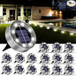 Solar Lights Outdoor 16 Pack, Solar Garden Outdoor Waterproof Pathway Lights Bright In-Ground Light Outdoor Lighting Decor for Lawn, Patio, Yard, Driveway, Step and Walkway White Light