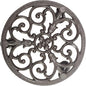 Sungmor Heavy Duty Cast Iron Plant Caddy,11" Round Potted Plant Stand Flower Pot Rack on 3 Solid Wheels,Indoor Outdoor Planter Holder Trolley Casters Rolling Tray