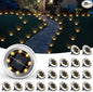 SOLPEX Mini Solar Ground Lights, 20 Pack Solar Lights Outdoor Waterproof, Pathway Lights Solar Powered, Solar Garden Light, Landscape Lighting for Yard Driveway Walkway (Warm White)