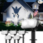 LETMY New Upgrade Solar Spot Lights Outdoor Waterproof with Bigger LED, 6 Pack Auto ON/Off Solar Lights Outdoor, 2-in-1 Wall Lights & 2 Modes Landscape Spotlights for Tree Yard Pathway Garden Decor