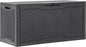 YITAHOME 100 Gallon Resin Deck Box, Weather Resistant Outdoor Storage Box, Lockable Indoor Outdoor Storage for Supplies and Essentials, Dark Gray