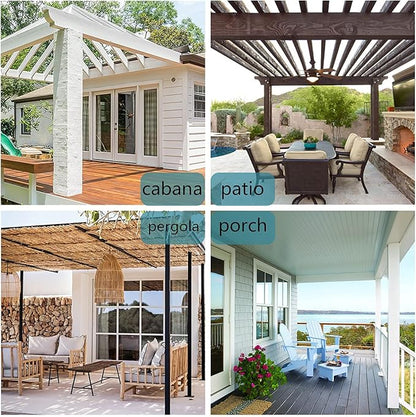 BONZER Waterproof Indoor/Outdoor Curtains for Patio Thick Privacy Grommet Curtains for Bedroom, Living Room, Porch, Pergola, Cabana, 1 Panel, 54W x 108L inch, Silver