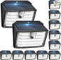 [12 Packs] Solar Motion Lights Outdoor, Ultra Bright Solar Fence Lights with Motion Sensor, IP65 Waterproof Security Light 3 Modes, 270° Lighting Angle, Wall Lights for Deck Patio Fence Garage Door