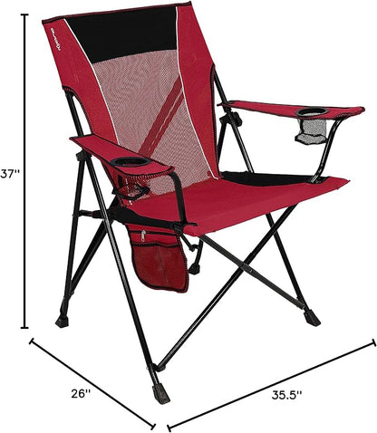 Kijaro Dual Lock Portable Camping Chairs - Versatile Folding Chair, Sports Chair, Outdoor Chair & Lawn Chair - Dual Lock Feature Red Rock Canyon