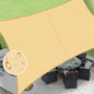 LOVE STORY Rectangle 8'x18' Waterproof Sun Shade Sail Canopy UV Block for Outdoor Patio Backyard Carport,Sand(We Make Custom Size)