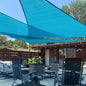 LOVE STORY Custom Size 10'x18'x20.6' Turquoise Blue Sun Shade Sail Right Triangle Sunshade Fabric Awning Canopy for Patio Backyard Carport Pergola (Customized)