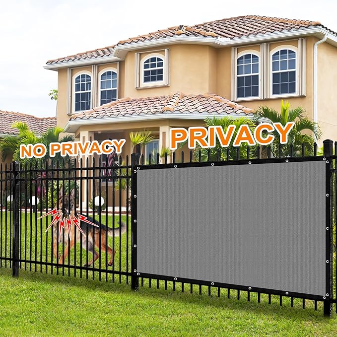 Artpuch 90% Sun Shade Cloth, 3 x 16 FT Pergola Shade Cover Canopy with Grommets, Sun Screen Fabric Tarp for Patio, Outdoor, Garden, Backyard, Light Grey