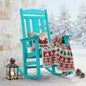 LUE BONA Rocking Chair Outdoor, Weather Resistant HDPS Plastic Rocker Chairs, 350lb Heavy Duty, Oversized Porch Rocker for Adult, High Back Smooth Rocking Chairs for Outdoor & Indoor, Aruba Blue