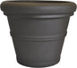 Tusco Products RR20ES Classic Rolled Rim Garden Planter, 20", Espresso
