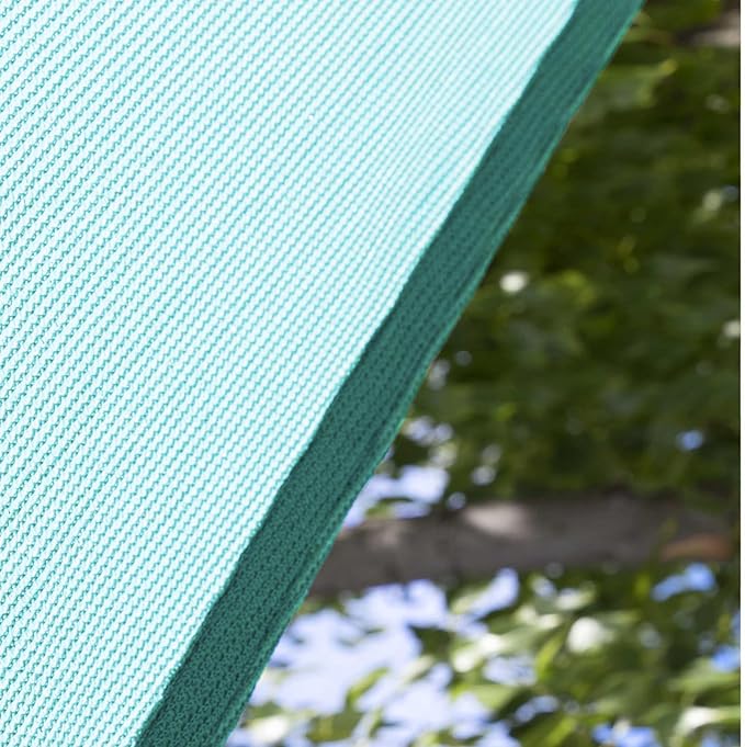 Amgo Custom Size 11' x 22' x 24.6' Turquoise Triangle Sun Shade Sail UPF50+ AGTAPRT12, Order to Make Canopy Awning, 95% UV Blockage, Water & Air Permeable, Commercial Standard (We Customize)
