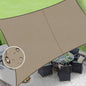 LOVE STORY Rectangle 4'x4' Waterproof Sun Shade Sail Canopy UV Block for Outdoor Patio Backyard Carport,Taupe(We Make Custom Size)