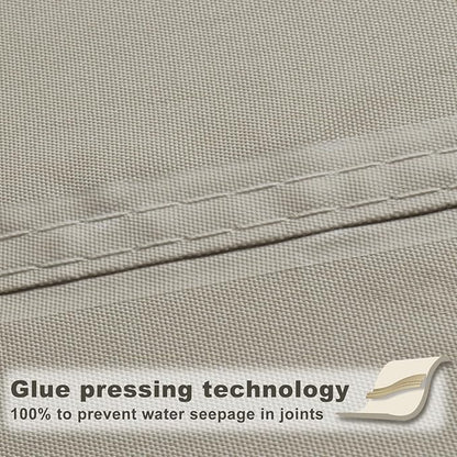 SUNNY GUARD Waterproof Sun Shade Sail 6' x 9' Taupe Rectangle UV Block Sunshade for Backyard Yard Deck Patio Garden Outdoor Activities and Facility(Customized)