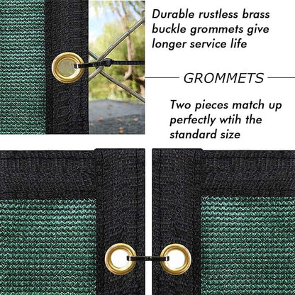 UPGRADE Privacy Fence Screen 3'x73' Dark Green Outdoor 90% Visibility Blockage 170 GSM Mesh Shade Cover Panels for Backyard,Balcony,Home Decoration with Zip Ties,Customized Avaliable