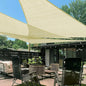 LOVE STORY Custom Size 15'x15'x21.2' Butter Cream Sun Shade Sail Right Triangle Sunhsade Fabric Awning Canopy for Patio Backyard Carport Pergola (Customized)