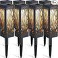 TomCare Solar Lights Outdoor Upgraded Bright Solar Pathway Lights Bigger Size Decorative Solar Waterproof Solar Powered Led Landscape Garden Lighting for Path Yard Walkway, 8 Pack