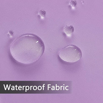 SpaceDresser Waterproof Outdoor Sheer Curtains for Patio - 2 Panels Rod Pocket Indoor Voile Sheer Curtain for Living Room,52W x 120L inch,Lavender