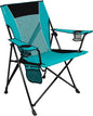 Kijaro Dual Lock Portable Camping Chair - Versatile Folding Sports and Outdoor Chair for Lawn - Locks Position - Ionian Turquoise