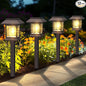 Solar Outdoor Lights, 12 Pack Solar Pathway Lights Waterproof, Landscape Lighting for Path Walkway Lawn Garden Yard Outside Décor, Brown