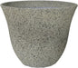 Classic Home and Garden Honeysuckle Resin Planters - Lightweight Indoor & Outdoor Plant Pots - UV-Resistant Plastic Flower Pots - Pot Planters for Flowers & Herbs (15" Stone)