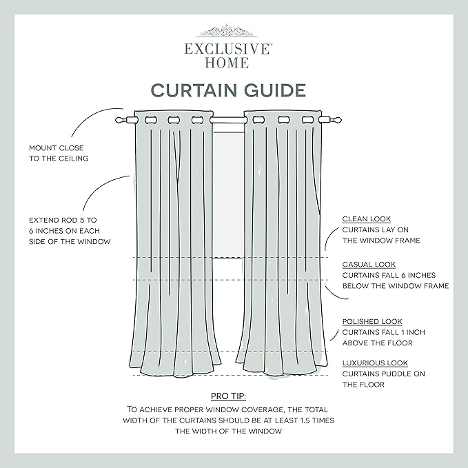 Exclusive Home Canopy Stripe Indoor/Outdoor Grommet Top Curtain Panel, 54"x96", Sunbath / White, Set of 2