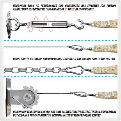 ColourTree TAPR1616 Custom Size 10' x 22' Black Sun Shade Sail Canopy UV Block UPF50 Rectangle - Commercial Standard Heavy Duty - 190 GSM - 3 Years Warranty