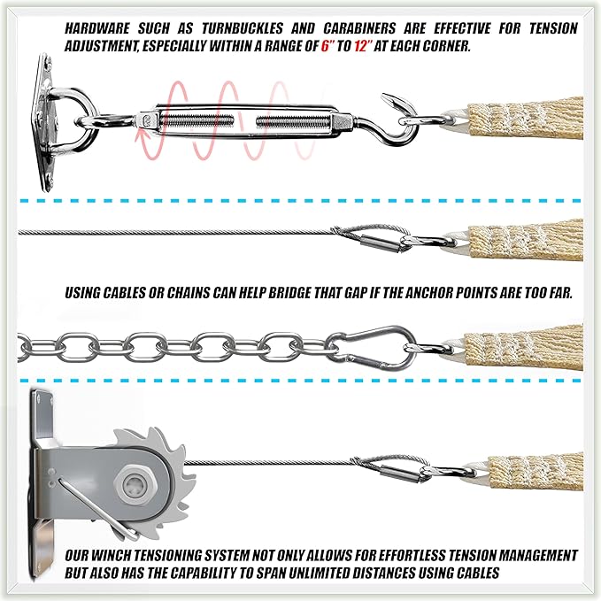 ColourTree TAPR1616 Custom Size 10' x 21' Black Sun Shade Sail Canopy UV Block UPF50 Rectangle - Commercial Standard Heavy Duty - 190 GSM - 3 Years Warranty