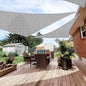 Patio Paradise 21' x 21' x 21' Sun Shade Sail Triangle Canopy Shade Cloth Fabric Sunlight Block Patio Pergola Cover HDPE Deck Awning for Outdoor Backyard Roof Shading, Gray