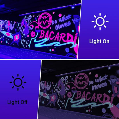 Halloween Outdoor Blacklight Spotlight,12W Outdoor Black Lights for Glow Party,Purple LED Landscape Lighting for Yard Garden Poster Bar Decoration,4Pack