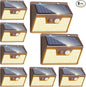 Peasur Solar Lights Outdoor Motion Sensor Waterproof, 8 Pack 140LED Brown Solar Powered Fence Light, 3 Modes Security Wall Lights for Garden Yard Outside(Warm White)