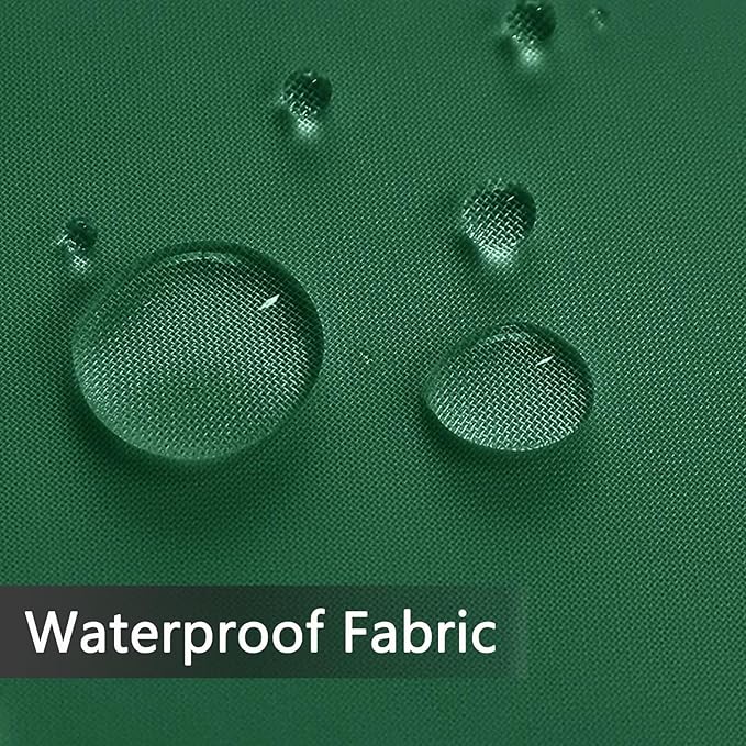 SpaceDresser Waterproof Outdoor Sheer Curtains for Patio - 2 Panels Rod Pocket Indoor Voile Sheer Curtain for Living Room,100W x 84L inch, Foliage Green