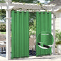 Easy-Going Linen Look Outdoor Curtains Waterproof Windproof Porch Curtains, Soft Thicken Outdoor Privacy Curtains for Patio, Gazebo, Grommet Top and Tab Bottom Drape, 1 Panel, 54x84 inch, Green