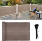 LOVE STORY Balcony Privacy Screen, 3'x9' Deck Shield Screen Fence Cover,UV Protection and Weather-Resistant,3 FT Height for Deck, Patio, Backyard, Outdoor Pool, Porch, Railing, Brown