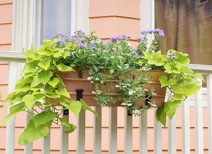 Achla Designs C-20C Copper Plated Flower Box, Medium Window Flowerbox Planter