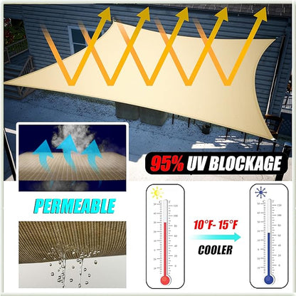 Amgo Custom Size 12' x 24' x 26.8' Red Right Triangle Sun Shade Sail Order to Make Canopy Awning UPF50+ AGSLT, 95% UV Blockage, Water & Air Permeable, 200GSM Commercial Standard (We Customize)