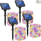 btfarm 4 Pack Solar String Lights Outdoor, Toltal 320LED 132FT Solar Fairy Lights Outside Waterproof 8 Modes, Copper Wire Solar Powered Twinkle Light for Tree Garden Christmas Wedding, Multicolor