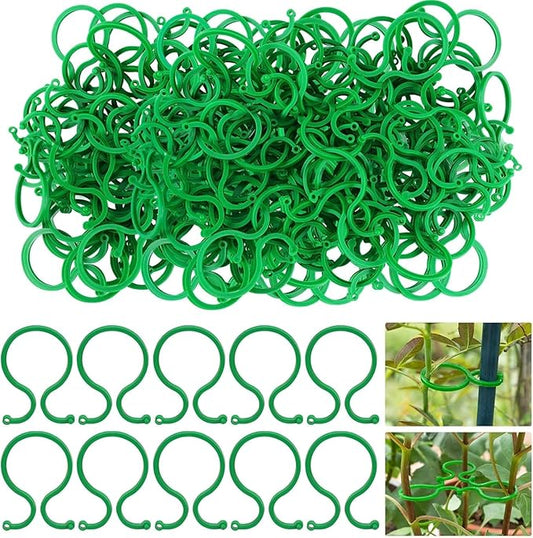 Hysagtek 200 Pcs Plant Clips for Climbing Plants Garden Clips Plant Support Clip for Tomato Gardening Clip for Support & Securing Plants