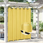 Easy-Going Linen Look Outdoor Curtains Waterproof Windproof Porch Curtains, Soft Thicken Outdoor Privacy Curtains for Patio, Gazebo, Grommet Top and Tab Bottom Drape, 1 Panel, 110x84 inch, Yellow